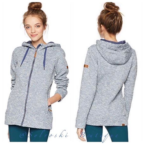 Roxy Tops - 🔥 ROXY SNOW DOE ZIP-UP HOODED SWEATSHIRT, NWT